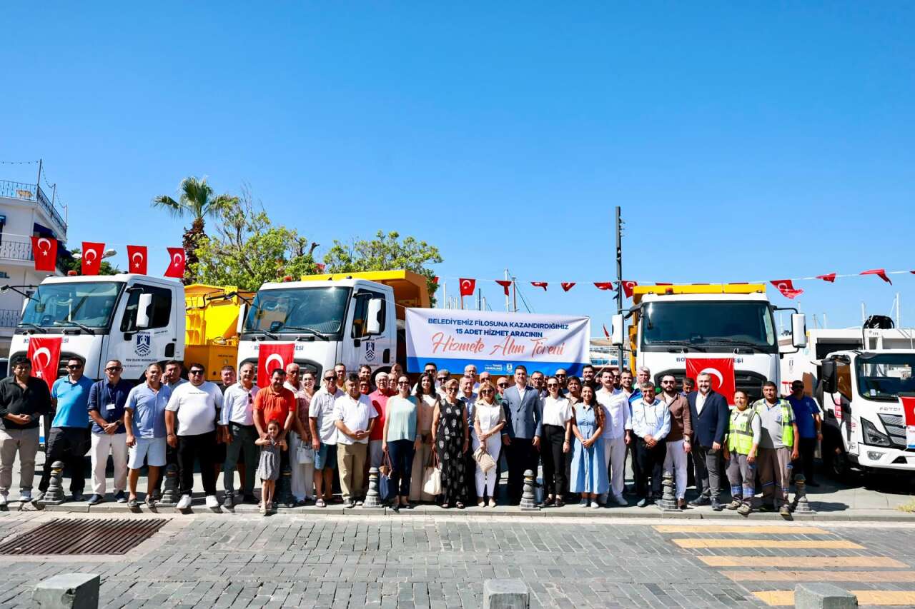Bodrum Belediyesi Filosunu Güçlendiriyor: 2026’da 15, Son İki Yılda Toplam 48 Yeni Araç Envantere Katıldı 5